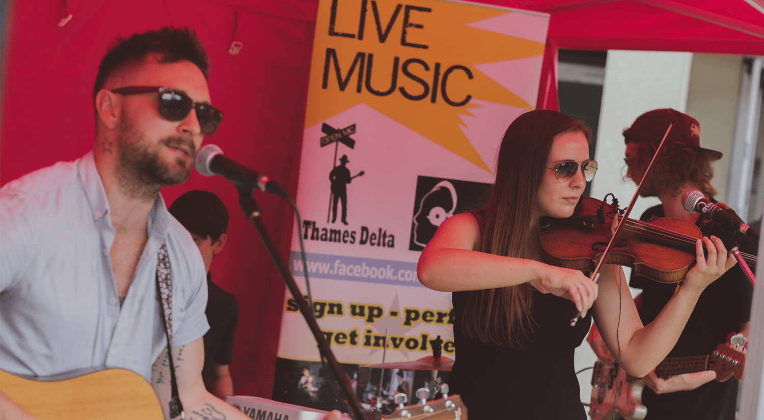 A band playing music