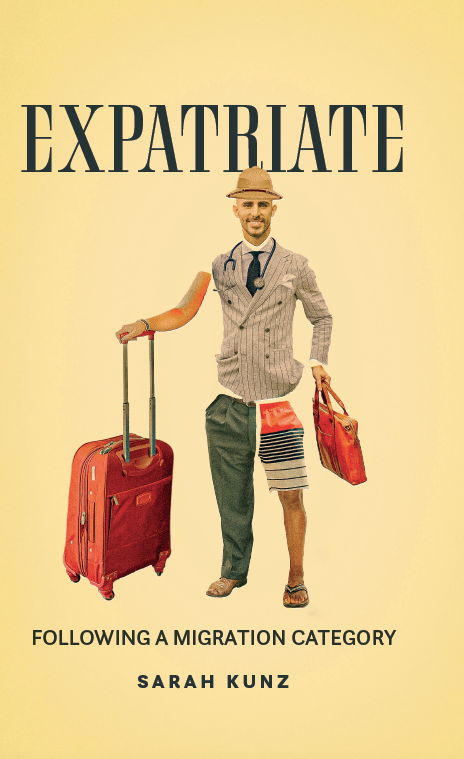 Book cover image of a traveller with suitcase with Expatriate overwritten