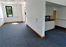The interior of the ground floor in Unit Red 1, Parkside Office Village