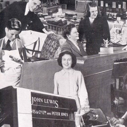 Montage of John Lewis archive pictures