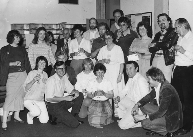 old photo of sociology staff
